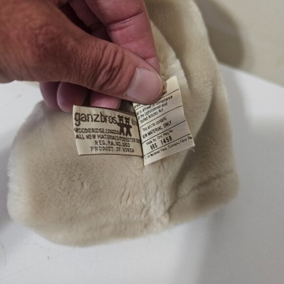 Vintage Ganz 80s Wrinkles Dog Hand Puppet Plush Heritage Collection Grey 10” - Picture 5 of 8